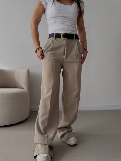 Pantalón sastrero aura nude