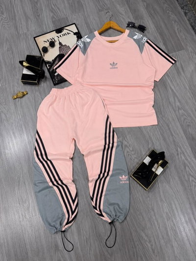  Conjunto Ad Raid rosa con gris 