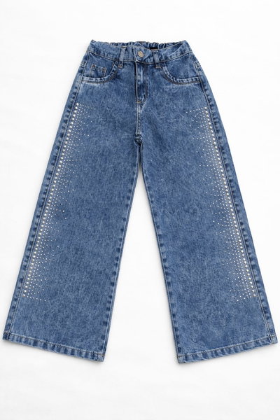 Wide Leg Strass