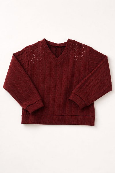 Sweter con Strass