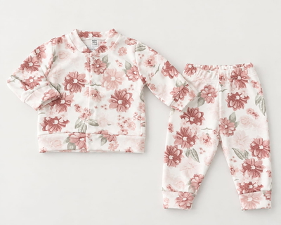 Conjunto Algodón Flores