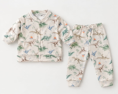 Conjunto Algodón Dinos