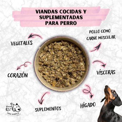 Vianda Cocida Suplementada - Perro
