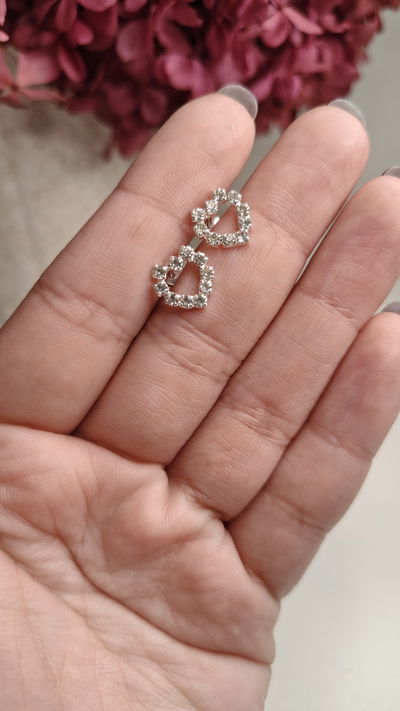 Aros Abridores Corazón Brillante 
