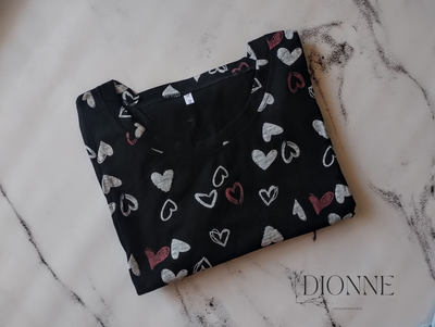 Remera Manga larga corazones 