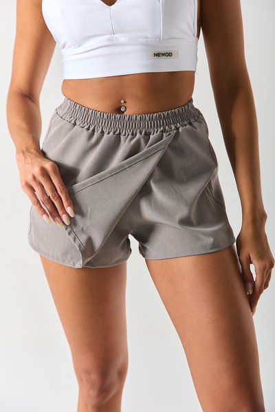 Shorts pollera Roma gris