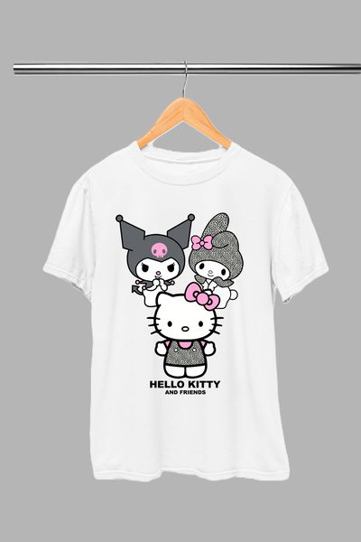 Remera Kuromi Algodón 100% Estampa DTF