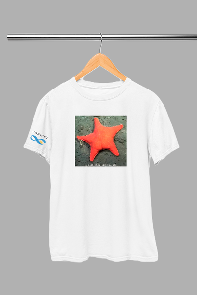 Remera Estrella de Mar Conicet Algodón 100% estampa dtf