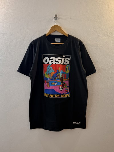 Remera negra algodón OASIS