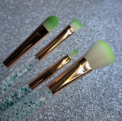 Brochas sirena con glitter - set de 4pcs