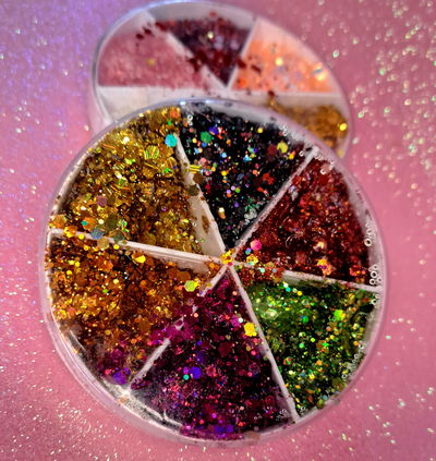 Paleta de glitter en gel 
