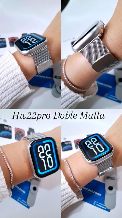 Smartwatch Hw22pro + Malla Metálica * Hidrogel de Regalo