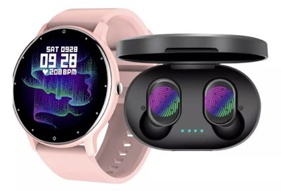 Combo Smartwatch ZL02PRO + Auriculares Bluetooth ✅️  + Hidrogel de Regalo