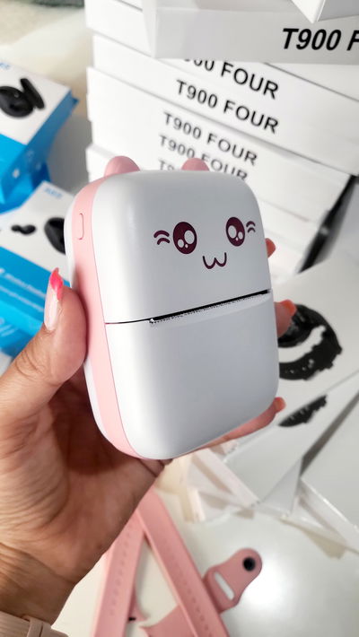 Mini Printer Gatito + 1 Rollo 