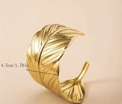 Pulsera abierta hoja acero