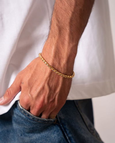 Pulsera Acero Dorado para ellos