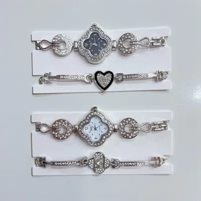 Reloj fantasia de mujer + pulsera color dorado y plateado