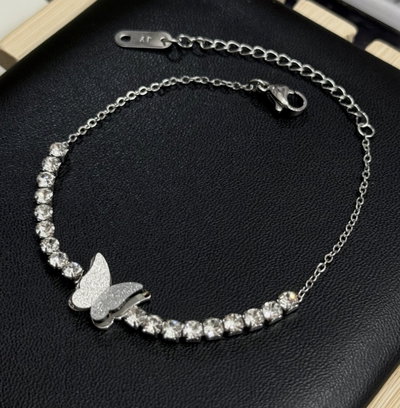 Pulseras Acero Plateado ( Varios Modelos )