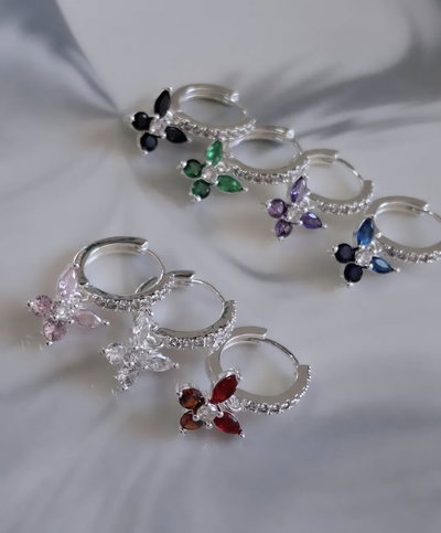 Variedad en Aros de Acero Plateado y Dorado 