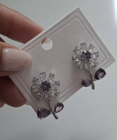 Aros Margarita Acero Dorado y Plateado 