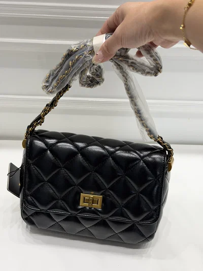 Cartera Ch@nel Blanco y Negro