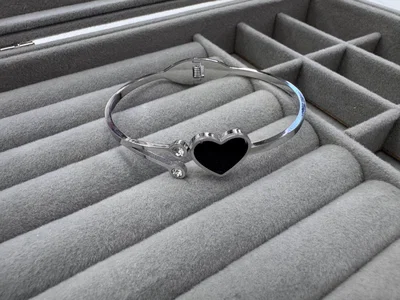 Esclavas Acero Plateado 