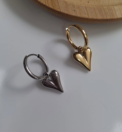 Argollitas Love Acero 