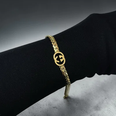 Pulsera GG Acero Dorado
