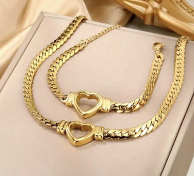 Conjunto Emma Acero Dorado