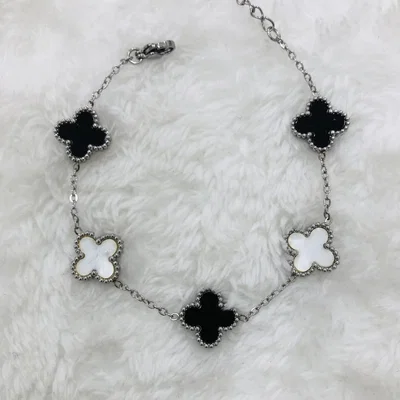 Pulseras Acero Trébol 