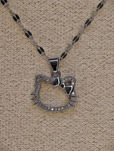 Collar Hello Kitty Acero + Strass