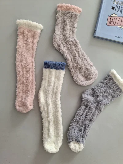 Pack x 4 medias peluche