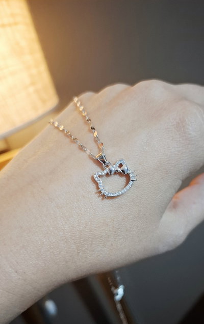 Collar Acero Hello Kitty strass