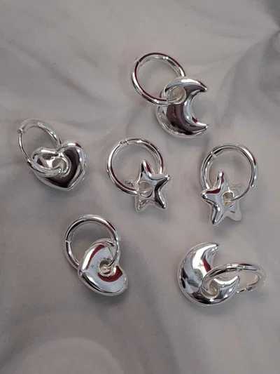 Argollitas Clip 2 en 1 Acero Blanco y Dorado