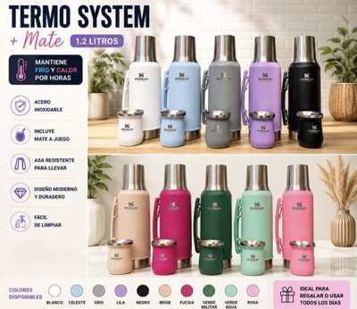 Termo System 1.2 litros + Mate Stanley 