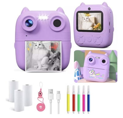 Cámara de Fotos Portátil Videos HD Mini impresora infantil 