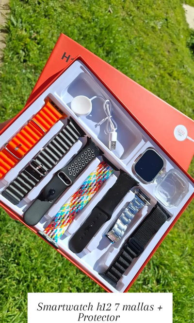 Smartwatch H12 ULTRA 7 Mallas + Protector