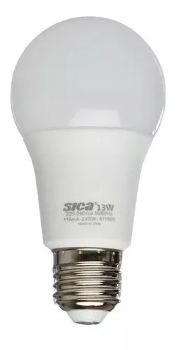 Lampara Led 220v 15w Luz Calida Sica E-27