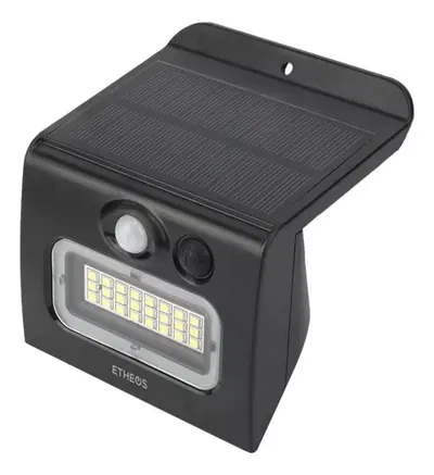 Reflector Luz Solar Exterior 24 leds con Sensor Movimiento 3 modos Etheos