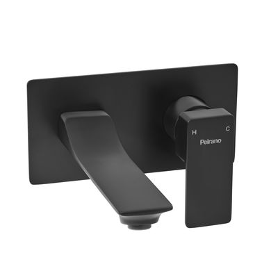 PEIRANO Línea Soria – Lavatorio de pared Monocomando Negro