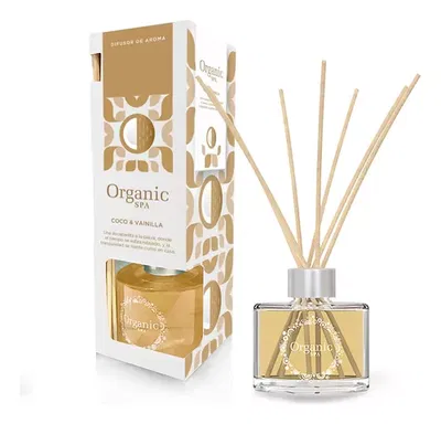 Difusor Home Vidrio X125 ml Organic Spa VARIAS AROMAS