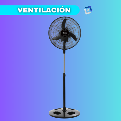 VENTILADORES DE PIE FRENTE METALICO