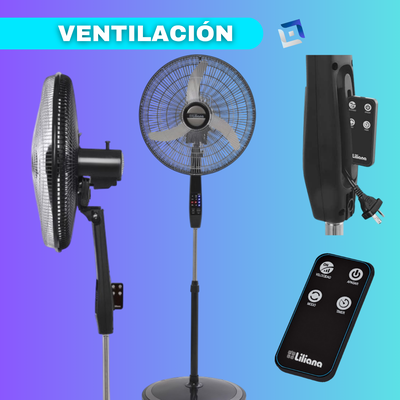 LILIANA Ventilador de Pie 20" Digital 