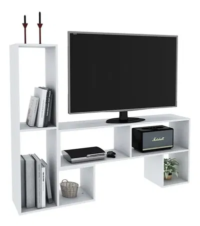 Rack De Tv 2 Modulos Centro Estant Mt6000 Multiples opciones de armado