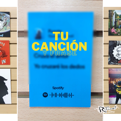 Cuadro Frase Spotify Personalizado