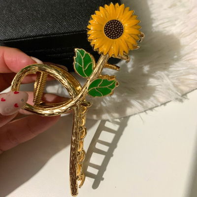 Gancho grande girasol 🌻