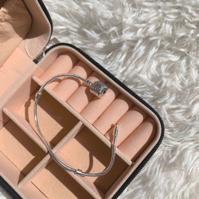 PULSERA PLATA Y CUBIC 