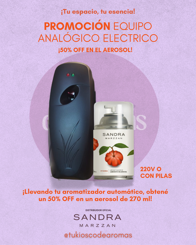 ¡Promoción! Equipo Ambientador + 50% de descuento en el aerosol