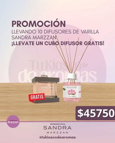 PROMO! Llevando 10 Difusores de Varilla DE REGALO Cubo Difusor