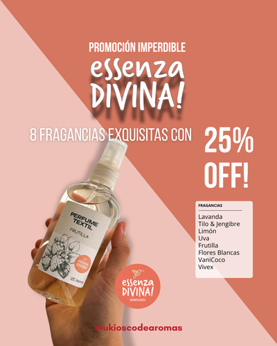 PROMO ESSENZA DIVINA! 25%OFF En Fragancias Textiles